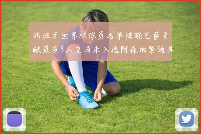 西班牙世界杯球员名单揭晓巴萨贡献最多8人皇马未入选阿森纳紧随其后3人并列第二